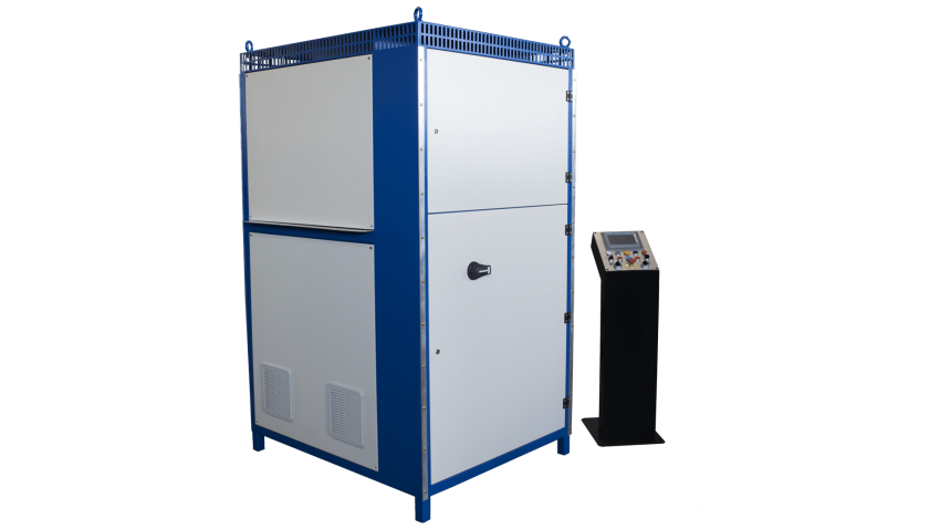 Generatore HFC blu con pannello operatore pulpito